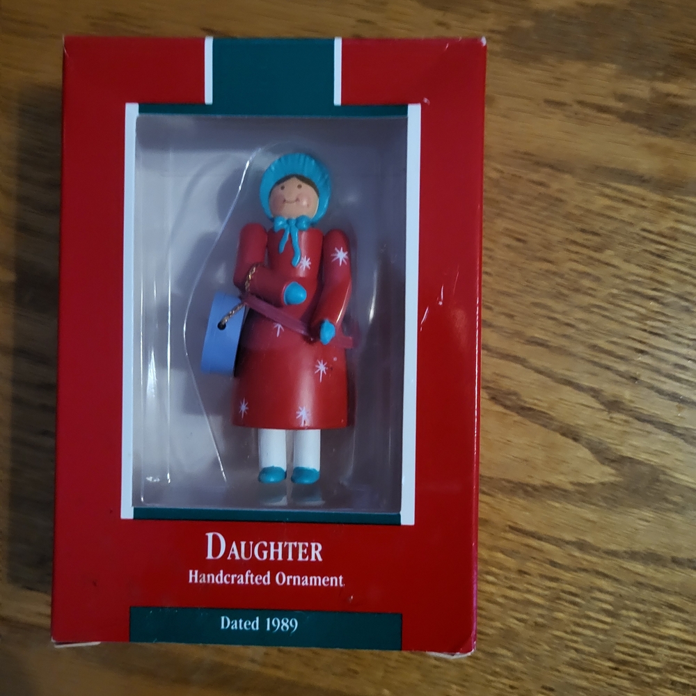 Red Handcrafted Daughter Ornament
